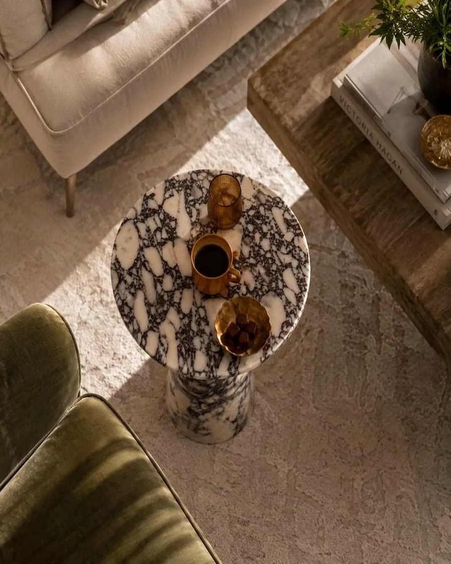 Round Pedestal Side Table