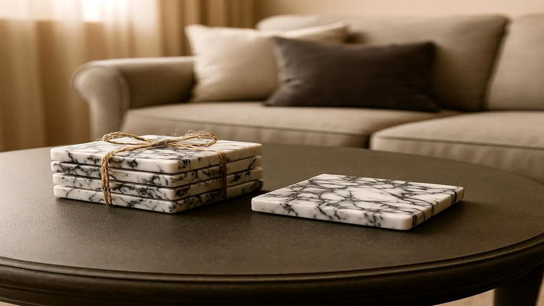 Tea Coasters by Authentic Jewels of Marble